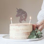 Personalised Age Unicorn Cake Topper, thumbnail 2 of 5