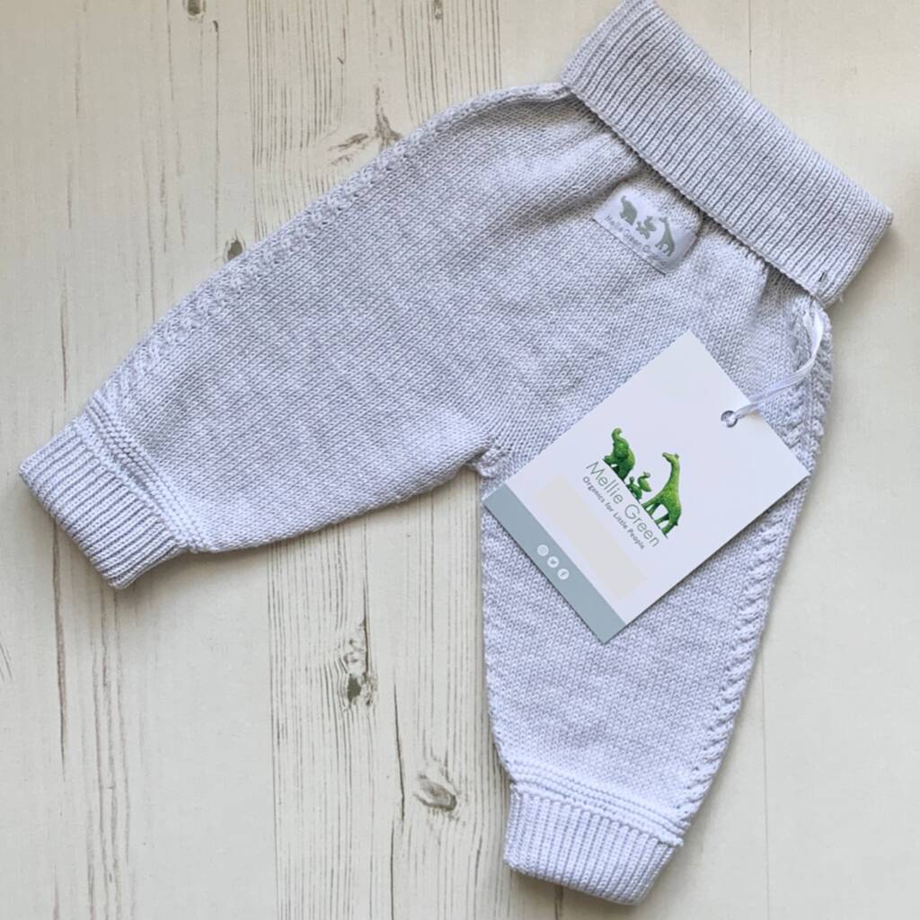 Heritage Organic Knitted Baby Joggers