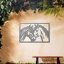 Metal Horse Pair Wall Art For Equestrian Decor And Gift, thumbnail 10 of 10