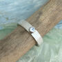 Moonstone June Birthstone Ring In Textured Sterling Silver, thumbnail 3 of 10