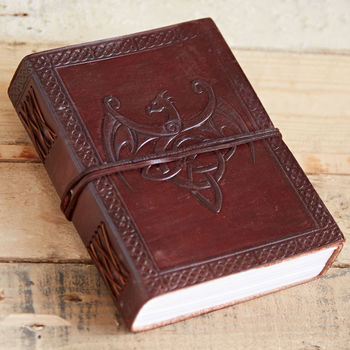 Celtic Dragon Leather Journal, 2 of 12
