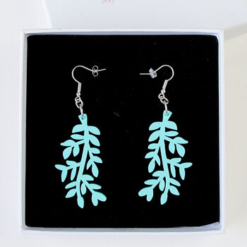 Acrylic Leaf Botanical Earring, 8 of 11