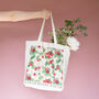 Strawberry Patch Tote Bag, thumbnail 4 of 5