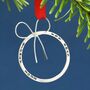 Babies 1st Christmas Tree Decoration. Sterling Silver, thumbnail 1 of 6