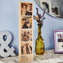 Personalised Solid Oak Wooden Photo Strip, thumbnail 2 of 8