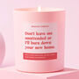 Housewarming Gift Candle Funny Don't Leave Unattended, thumbnail 1 of 4