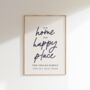 Our Home Our Happy Place Personalised Print, thumbnail 1 of 2