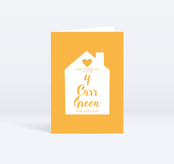 Home Address Personalised Greeting Card, 9 of 12