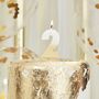 Gold Ombre Two Number Birthday Candle, thumbnail 1 of 2