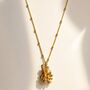 Gold Or Silver Saltwater Coral Pendant Necklace, thumbnail 1 of 4