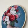 Boho Wall Decor Hoop, Floral Wall Hangings, thumbnail 2 of 3