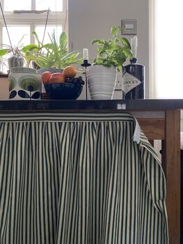 Hook And Loop Sink Skirt, Bespoke Cabinet Curtains, Cupboard Vanity, 2 of 8