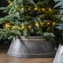 Silver Star Metal Christmas Tree Skirts, thumbnail 1 of 3