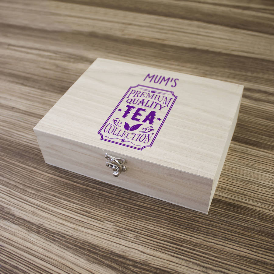 premium wooden tea box six compartment by timbergram