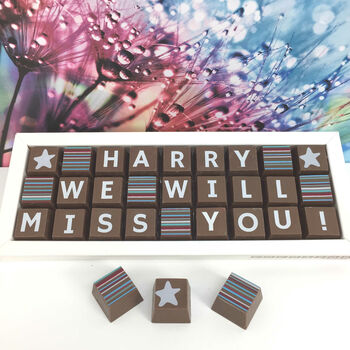 Personalised We Will Miss You Chocolate Gift Box, 3 of 6