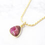 Statement Garnet January Birthstone Rope Necklace, thumbnail 1 of 4