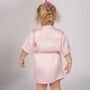 Personalised Flower Girl Child Diamante Dressing Gown, thumbnail 4 of 8
