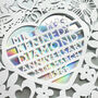 Personalised Diamond Wedding Anniversary Papercut Card, thumbnail 2 of 3