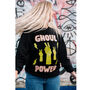 Ghoul Power Women's Halloween Slogan Sweatshirt, thumbnail 4 of 8