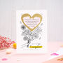 Personalised Just For You Flower Bouquet Scratch Card, thumbnail 1 of 8