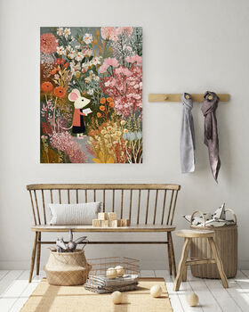 Mouse In The Meadow Book Nursery Art Print, 2 of 4