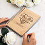 Personalised Floral Heart Wedding Guest Book, thumbnail 1 of 6