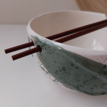 Handmade Ceramic Noodle Bowl, Pottery Ramen Bowl, 5 of 5