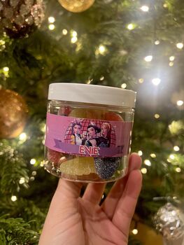 Personalised K Pop Demon Hunters Vegan And Gluten Free Sweet Jar, 2 of 2
