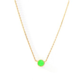 Gold Plated Neon Enamel Necklaces, 4 of 7