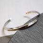 Open Geometric Adjustable Bangle, thumbnail 1 of 7