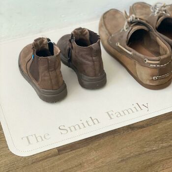 Personalised Family Boot And Shoe Mat, 3 of 12