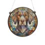 German Shorthaired Pointer Stained Glass Effect Suncatcher, thumbnail 3 of 5