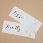 Gold Or Silver Splatter Name Place Cards, thumbnail 3 of 3