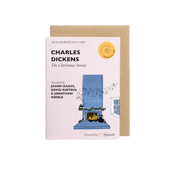 Charles Dickens Christmas Stories Audiobook Card Christmas Gift, 6 of 10
