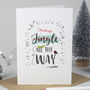 'Drinking All The Way' Humour Christmas Card, thumbnail 1 of 3