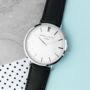 Personalised Men's Leather Watch, thumbnail 3 of 12