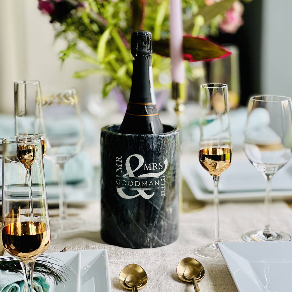 Personalised Wedding Cooler For Wine And Champagne
