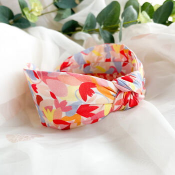 Pastel Floral Knot Headband, 6 of 6