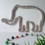 Plywood And Wool Elephant Decoration, thumbnail 2 of 3