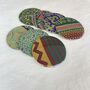 Handmade Recycled Sari Fabric Handbag Travel Mirror, thumbnail 4 of 11