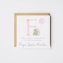 Personalised Elephant Girls Christening Card *Fully Personalised, thumbnail 1 of 4