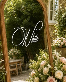 Personalised Wedding Mirror Calligraphy Vinyl Decal, 13 of 13