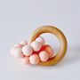 Ombre Double Ring Silicone Teething Toy, thumbnail 2 of 3