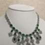 Emerald Green American Diamond Silver Set, thumbnail 4 of 10