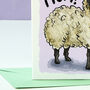 Funny Sheep Mother's Day Card, thumbnail 3 of 5