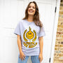 Deck The Halls Women's Christmas T Shirt In Grey, thumbnail 4 of 4
