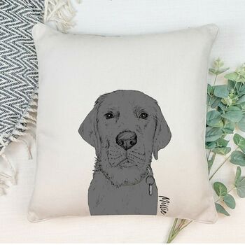 Personalised Illustrated Dog Cushion, 2 of 8