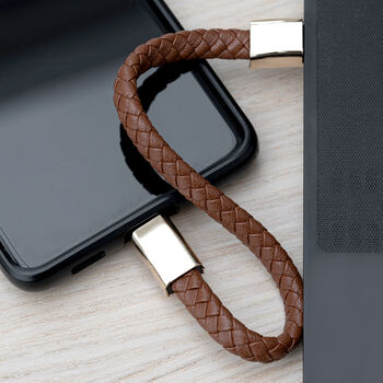 Personalised Men's Secret Message Usb Cable Bracelet, 10 of 12
