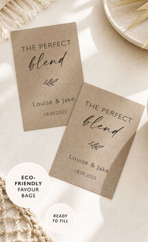 Perfect Blend Eco Friendly Coffee Tea Wedding Favours, 7 of 7