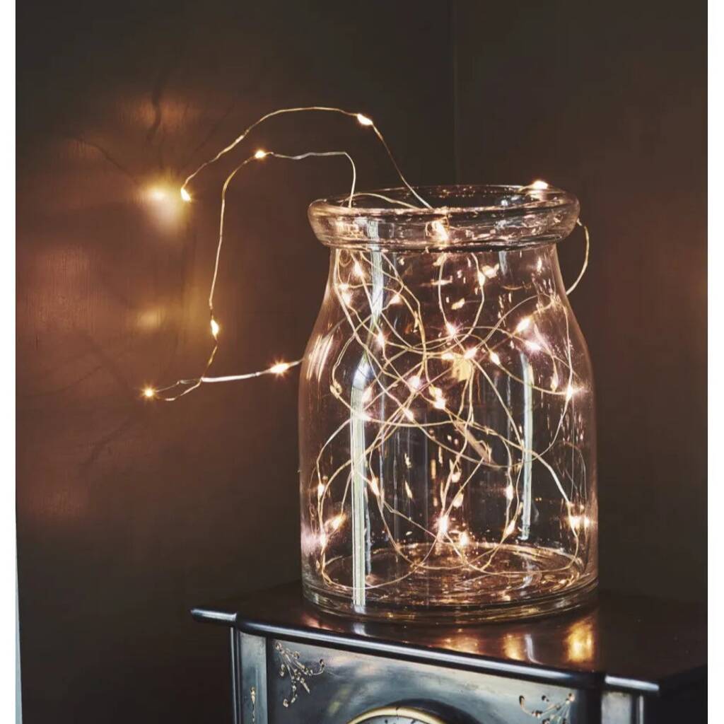 LED Silver String Lights 50cm